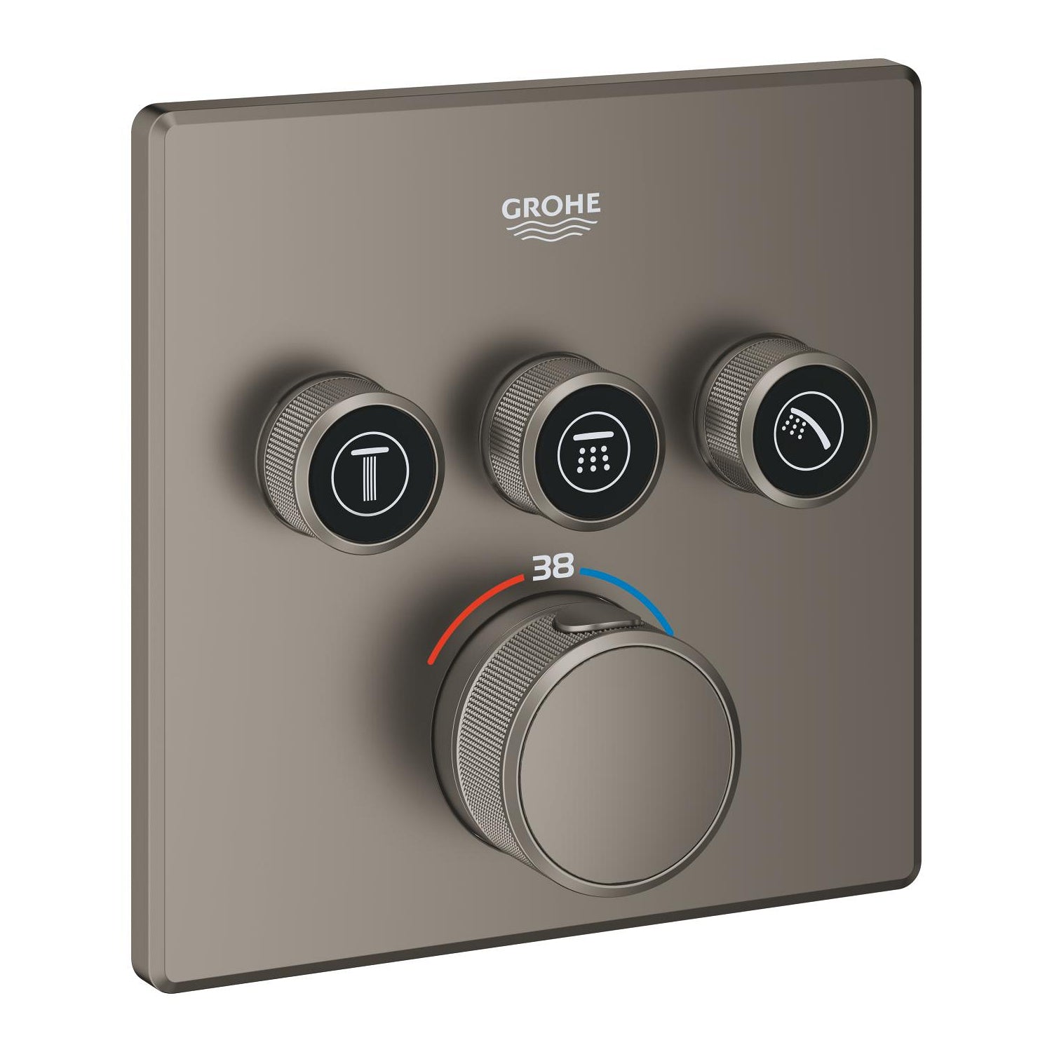 Grohe Grohtherm  Smart Control Üç Valfli Akış Kontrollü, Ankastre Termostatik Duş Bataryası - 29126MG0 - alternatif görünüm - GROHE 29126MG0
