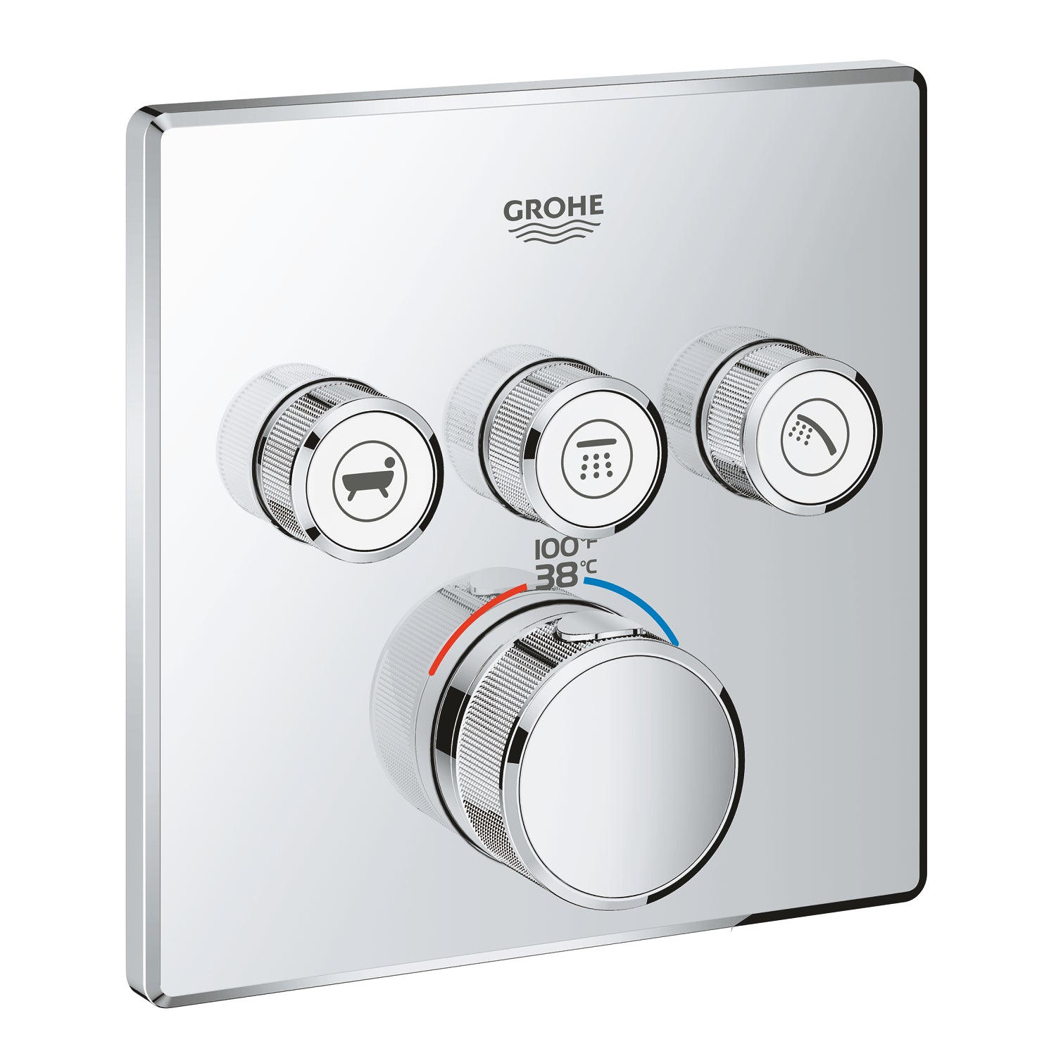 Grohe SmartControl Akış Kontrollü Ankastre Termostatik Banyo Bataryası (3 Yollu, Sıva Üstü Grubu) - alternatif görünüm - GROHE 29142000