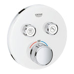 Grohe Grohtherm Çift valfli Akış kontrollü, Ankastre Termostatik Banyo Bataryası, Beyaz (Sıva Üstü Grubu) - alternatif görünüm - GROHE 29151LS0