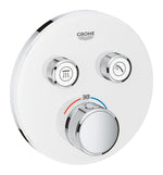 Grohe Grohtherm Çift valfli Akış kontrollü, Ankastre Termostatik Banyo Bataryası, Beyaz (Sıva Üstü Grubu) - GROHE 29151LS0