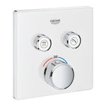 Grohe Grohtherm SmartControl Çift Valfli Akış Kontrollü, Ankastre Termostatik Duş Bataryası (Sıva Üstü Grubu), Ay Beyazı - alternatif görünüm - GROHE 29156LS0