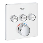 Grohe Grohtherm SmartControl Üç Valfli Akış Kontrollü, Ankastre Termostatik Duş Bataryası (Sıva Üstü Grubu), Ay Beyazı - alternatif görünüm - GROHE 29157LS0