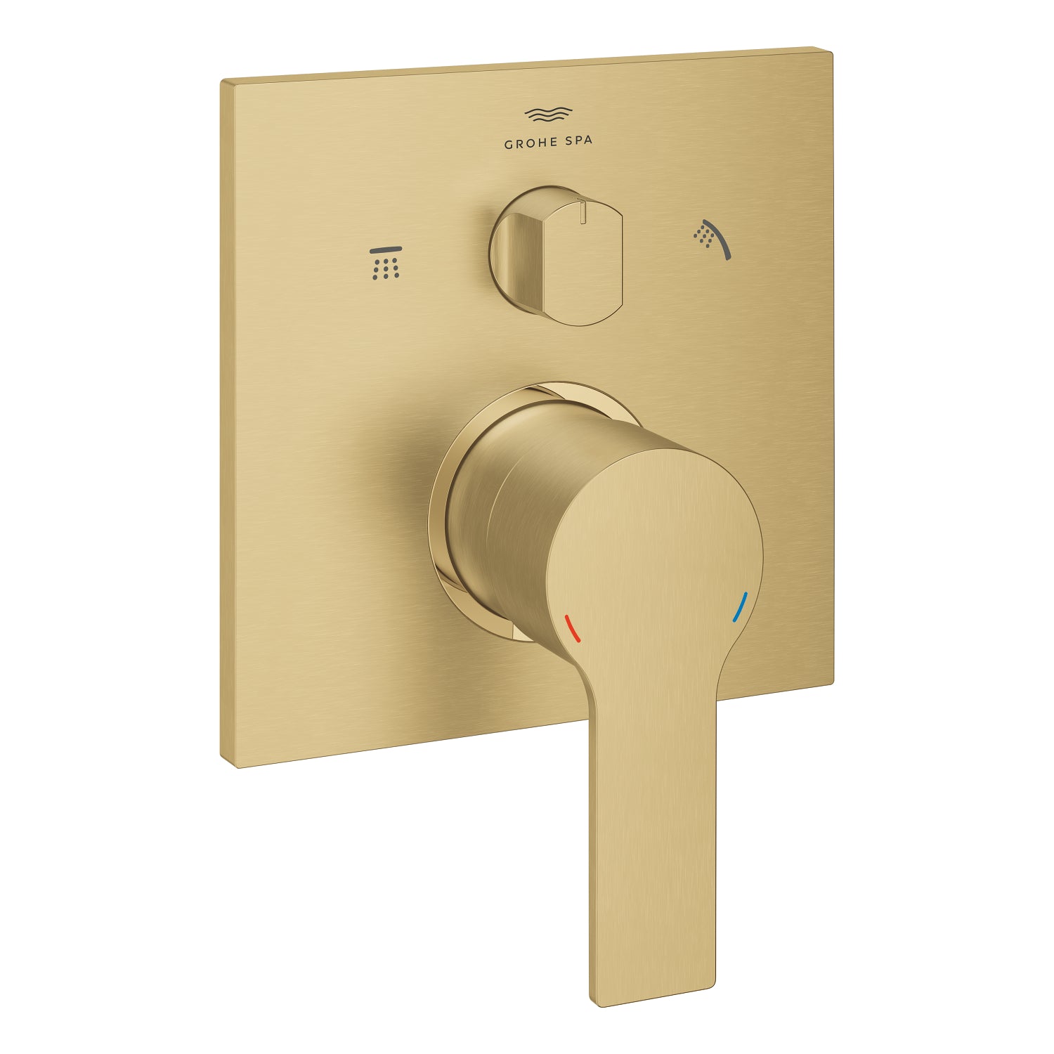 Grohe Allure Ankastre Banyo Bataryası (3 Yollu, Sıva Üstü Grubu), Fırçalı Altın - alternatif görünüm - GROHE 29176GN1
