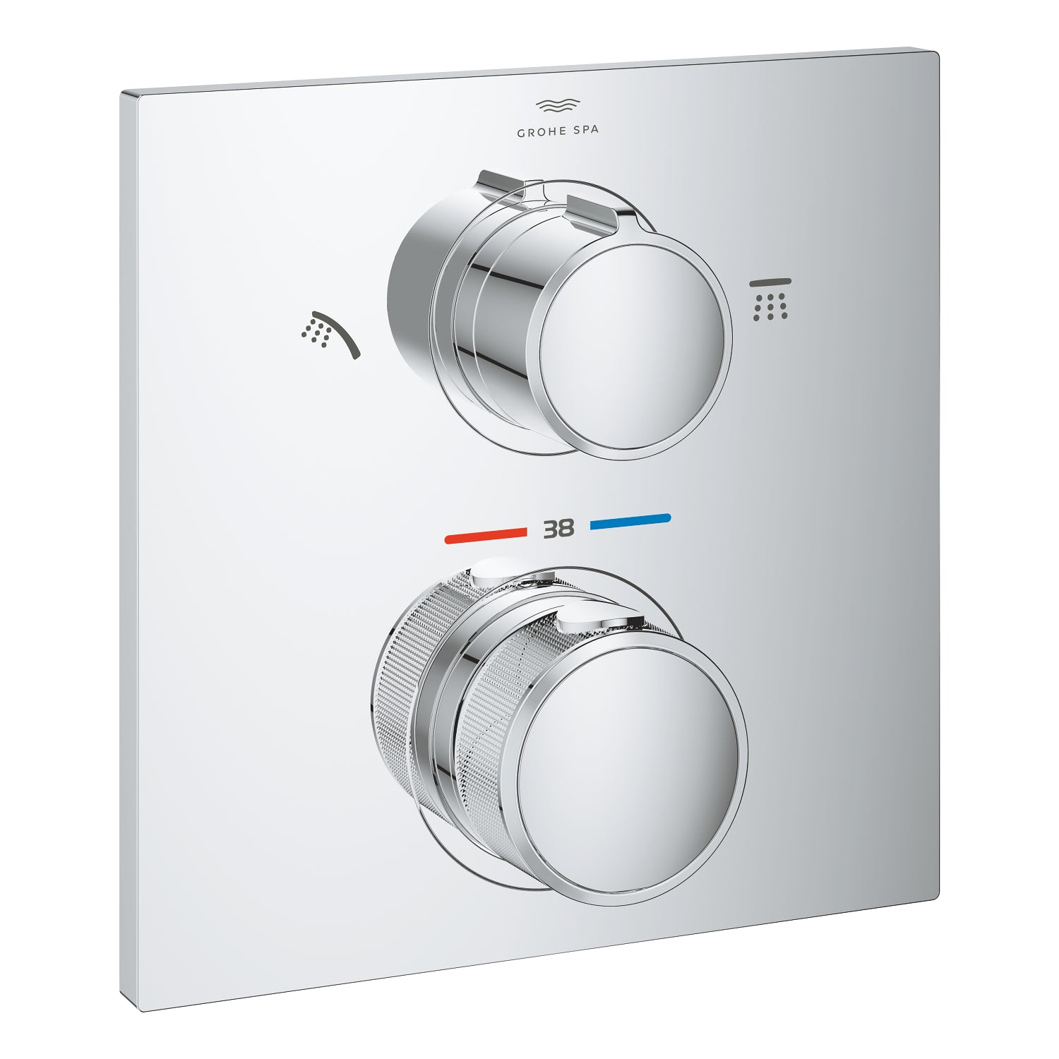 Grohe Allure Termostatik Ankastre Banyo ve Duş Bataryası (Sıva Üstü Grubu), 2 Yollu - alternatif görünüm - GROHE 29181002