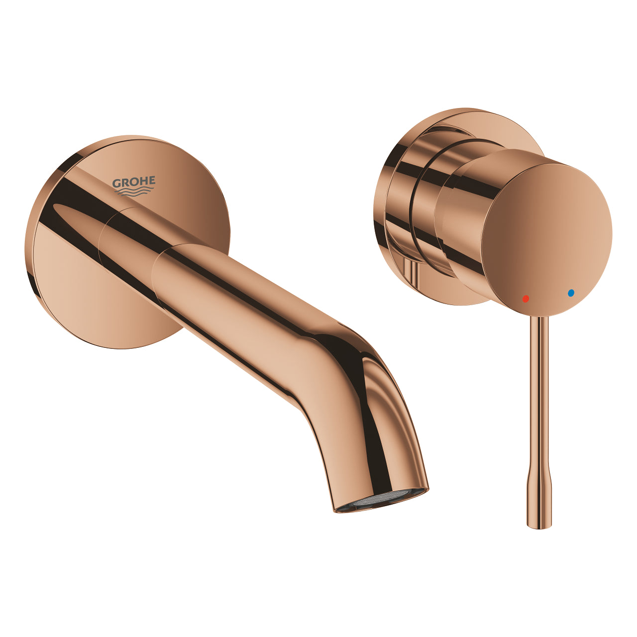 Grohe Essence New Duvardan Ankastre Lavabo Bataryası (Sıva Üstü Grubu), Bakır