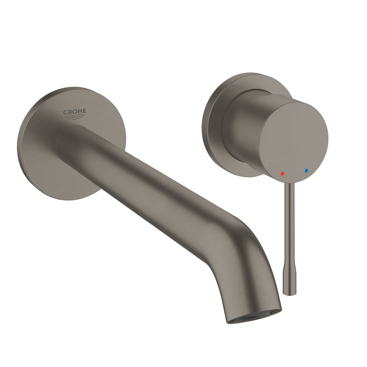 Grohe Essence Duvardan Ankastre Lavabo Bataryası L-Boyut (Sıva Üstü Grubu), Fırçalı Sert Grafit