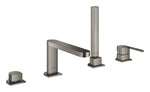 Grohe Plus Dört Delikli Küvet Bataryası, Fırçalı Sert Grafit - GROHE 29307AL3