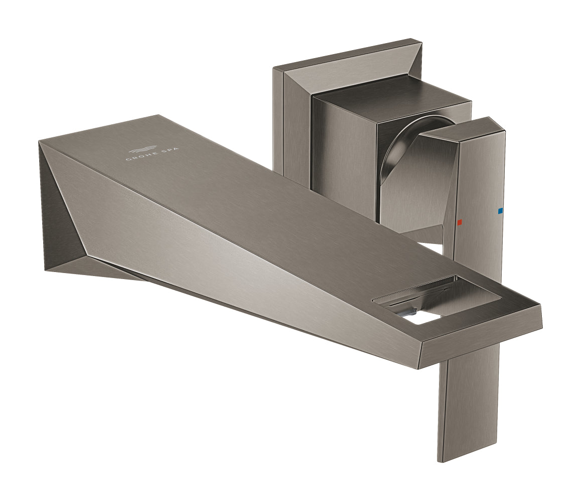 Grohe Allure Brilliant Duvardan Ankastre Lavabo Bataryası (Sıva Üstü Grubu), Fırçalı Sert Grafit - GROHE 29402AL0