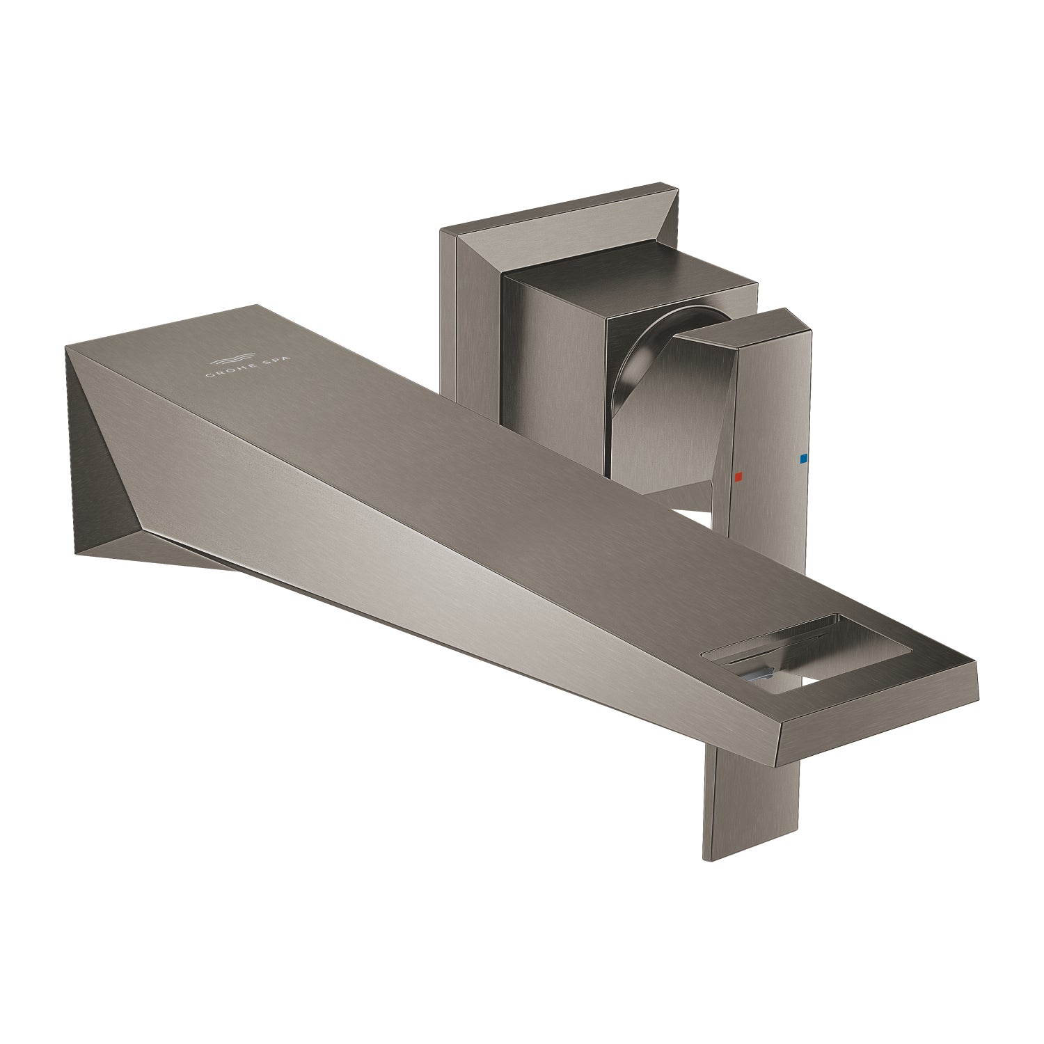 Grohe Allure Brilliant Duvardan Ankastre (L-Boy) Lavabo Bataryası (Sıva Üstü Grubu), Fırçalı Sert Grafit - alternatif görünüm - GROHE 29403AL0