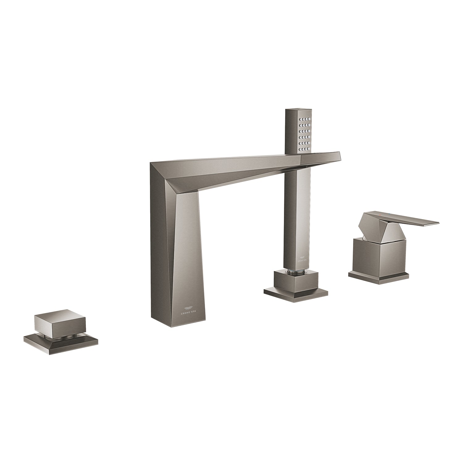 Grohe Allure Brilliant 4 Delikli Küvet Bataryası (Sıva Üstü Grubu), Fırçalı Sert Grafit - alternatif görünüm - GROHE 29405AL0