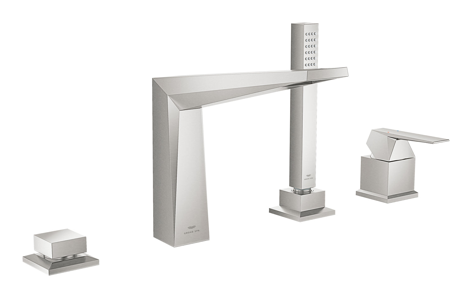 Grohe Allure Brilliant 4 Delikli Küvet Bataryası (Sıva Üstü Grubu), Paslanmaz Çelik - GROHE 29405DC0