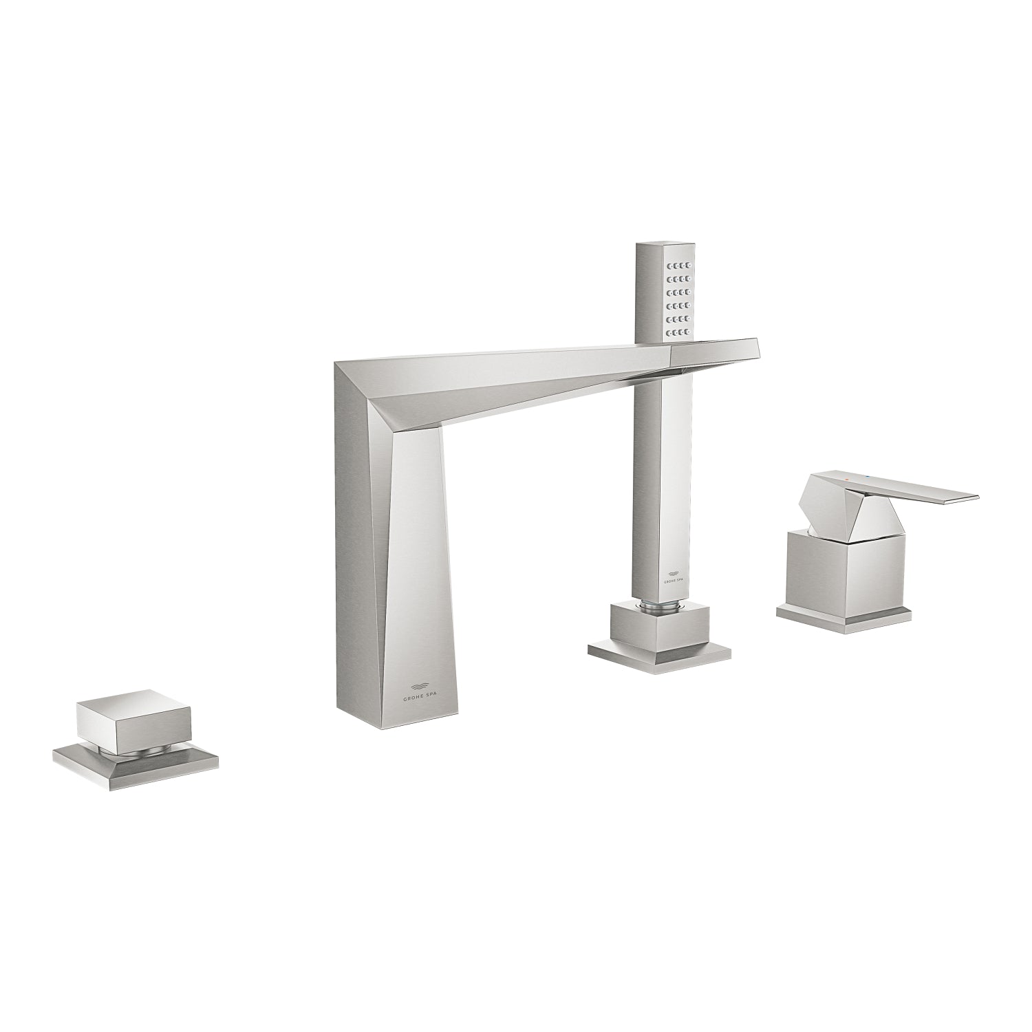 Grohe Allure Brilliant 4 Delikli Küvet Bataryası (Sıva Üstü Grubu), Paslanmaz Çelik - alternatif görünüm - GROHE 29405DC0