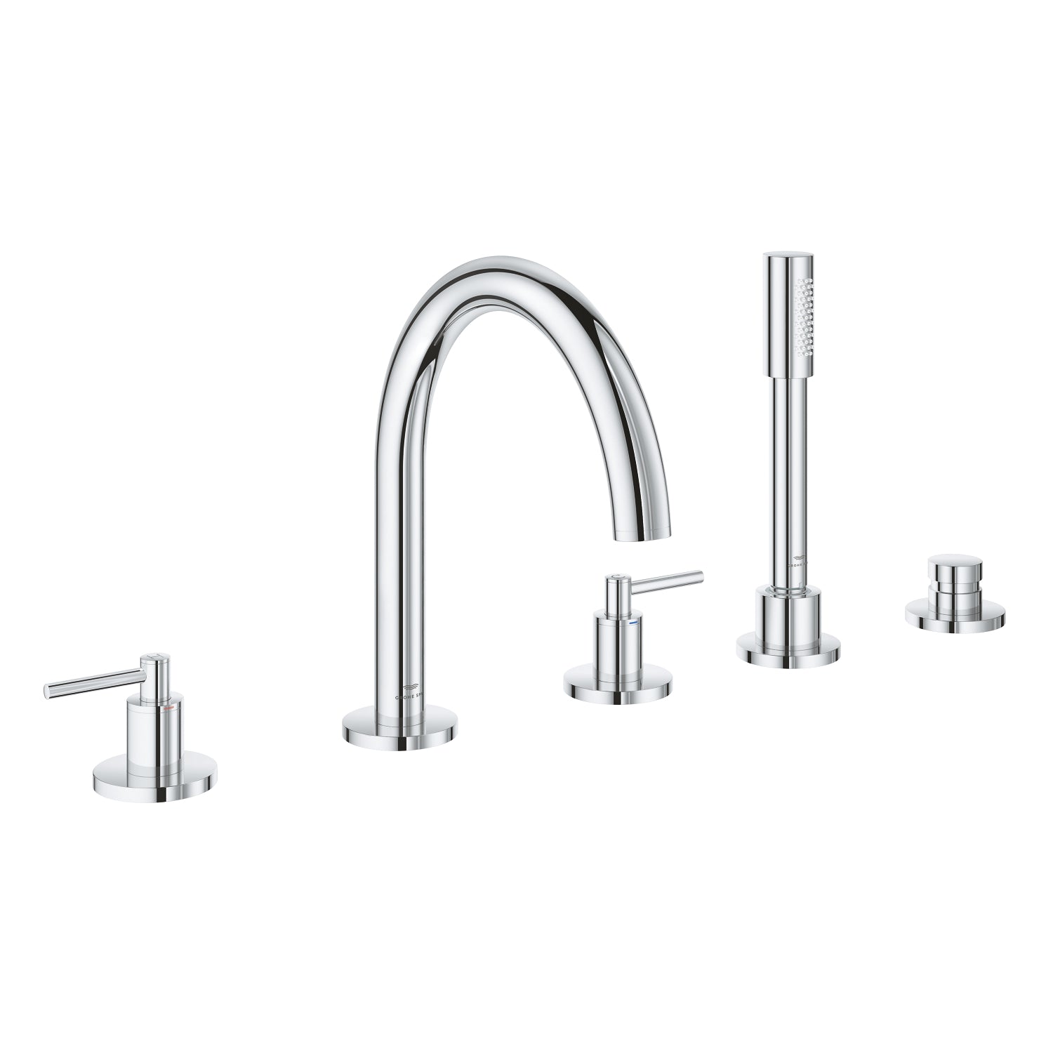 Grohe Atrio 5 Delikli Ankastre Küvet Bataryası (Sıva Üstü Grubu) - alternatif görünüm - GROHE 29407000