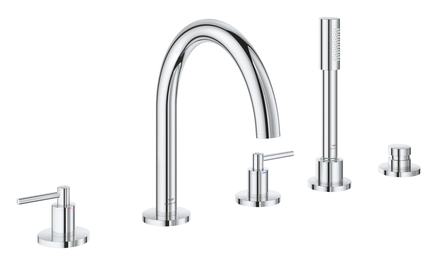 Grohe Atrio 5 Delikli Ankastre Küvet Bataryası (Sıva Üstü Grubu) - GROHE 29407000