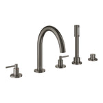 Grohe Atrio 5 Delikli Ankastre Küvet Bataryası (Sıva Üstü Grubu), Fırçalı Sert Grafit - alternatif görünüm - GROHE 29407AL0