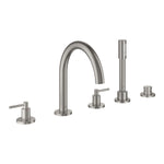 Grohe Atrio 5 Delikli Ankastre Küvet Bataryası (Sıva Üstü Grubu), Paslanmaz Çelik - alternatif görünüm - GROHE 29407DC0