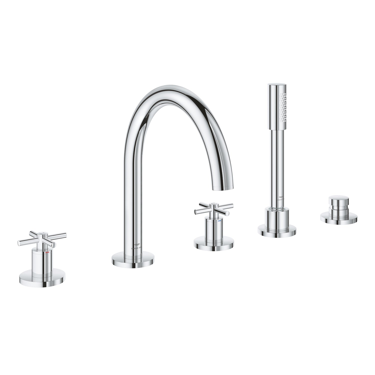 Grohe Atrio 5 Delikli Ankastre Küvet Bataryası (Sıva Üstü Grubu) - alternatif görünüm - GROHE 29408000