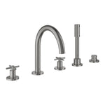 Grohe Atrio 5 Delikli Ankastre Küvet Bataryası (Sıva Üstü Grubu), Paslanmaz Çelik - alternatif görünüm - GROHE 29408DC0