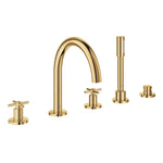 Grohe Atrio 5 Delikli Ankastre Küvet Bataryası (Sıva Üstü Grubu), Altın - alternatif görünüm - GROHE 29408GL0