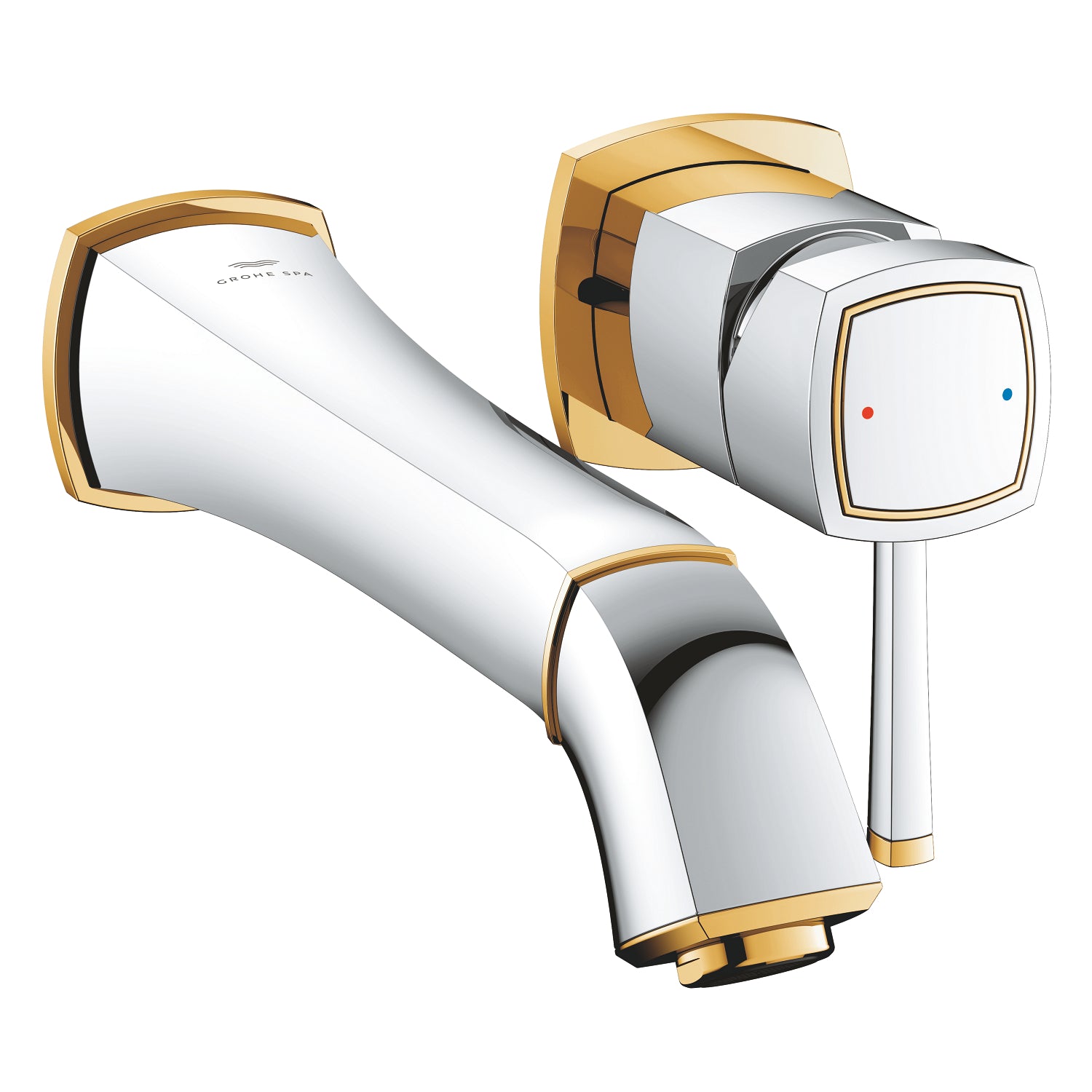 Grohe Grandera Ankastre (L-Boy) Lavabo Bataryası (Sıva Üstü Grubu), Krom-Altın - alternatif görünüm - GROHE 29417IG0
