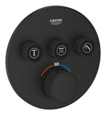 Grohe Grohtherm SmartControl Ankastre Termostatik Banyo/Duş Bataryası (Sıva Üstü Grubu), 3 Yollu, Hayalet Siyah - GROHE 29508KF0