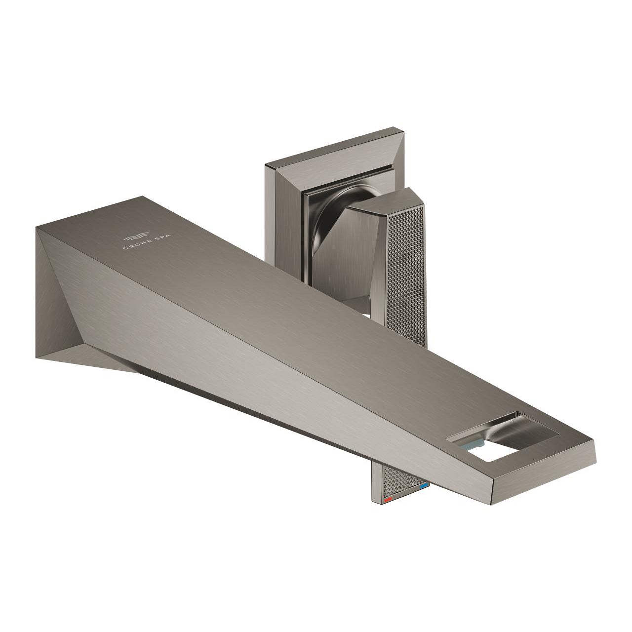 Grohe Allure Brilliant Private Collection 2 Delikli Duvardan Ankastre Lavabo Bataryası M-Boy (Sıva Üstü Grubu), Fırçalı Sert Grafit