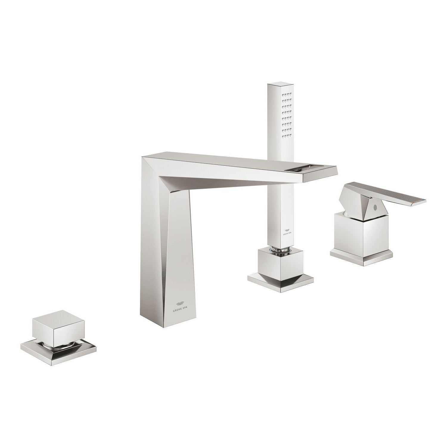 Grohe Allure Brilliant Private Collection 4 Delikli Küvet Bataryası (Sıva Üstü Grubu), Paslanmaz Çelik - alternatif görünüm - GROHE 29523DC0