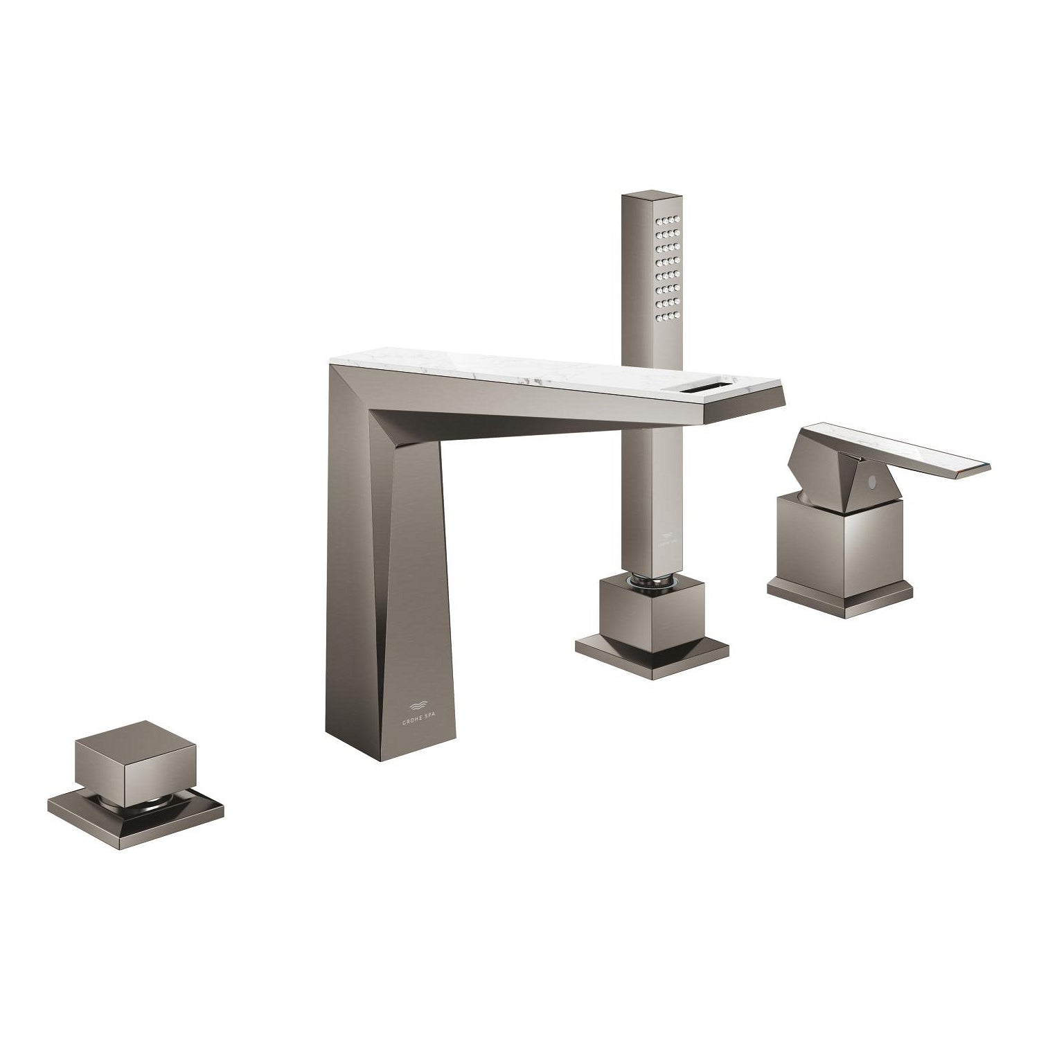 Grohe Allure Brilliant Private Collection 4 Delikli Küvet Bataryası (Sıva Üstü Grubu), Fırçalı Sert Grafit - alternatif görünüm - GROHE 29525AL0