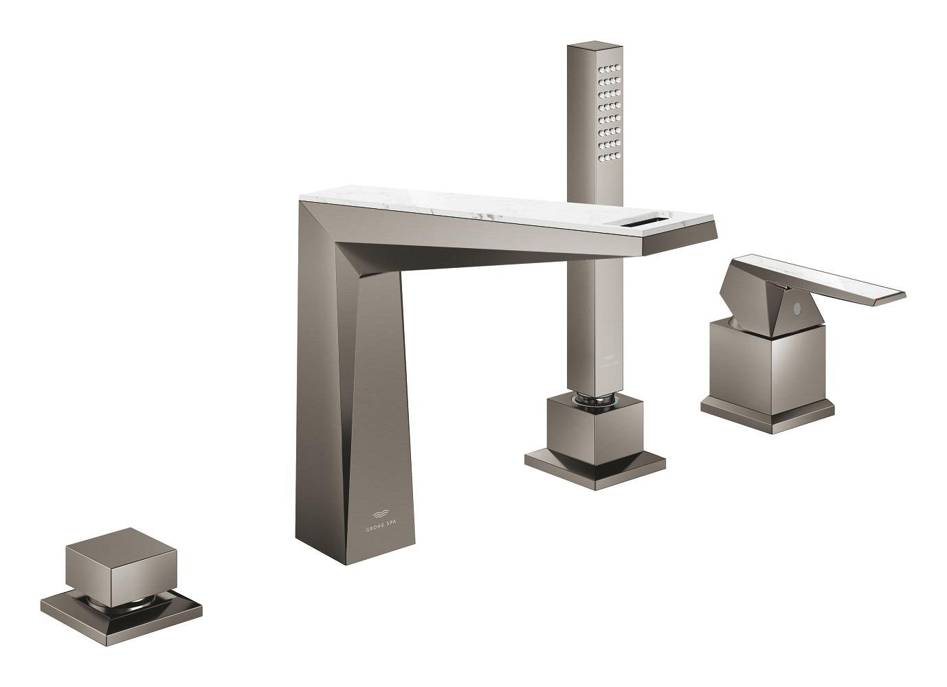 Grohe Allure Brilliant Private Collection 4 Delikli Küvet Bataryası (Sıva Üstü Grubu), Fırçalı Sert Grafit - GROHE 29525AL0