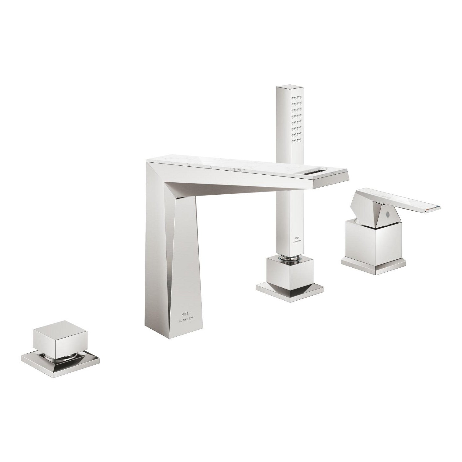 Grohe Allure Brilliant Private Collection 4 Delikli Küvet Bataryası (Sıva Üstü Grubu), Paslanmaz Çelik - alternatif görünüm - GROHE 29525DC0