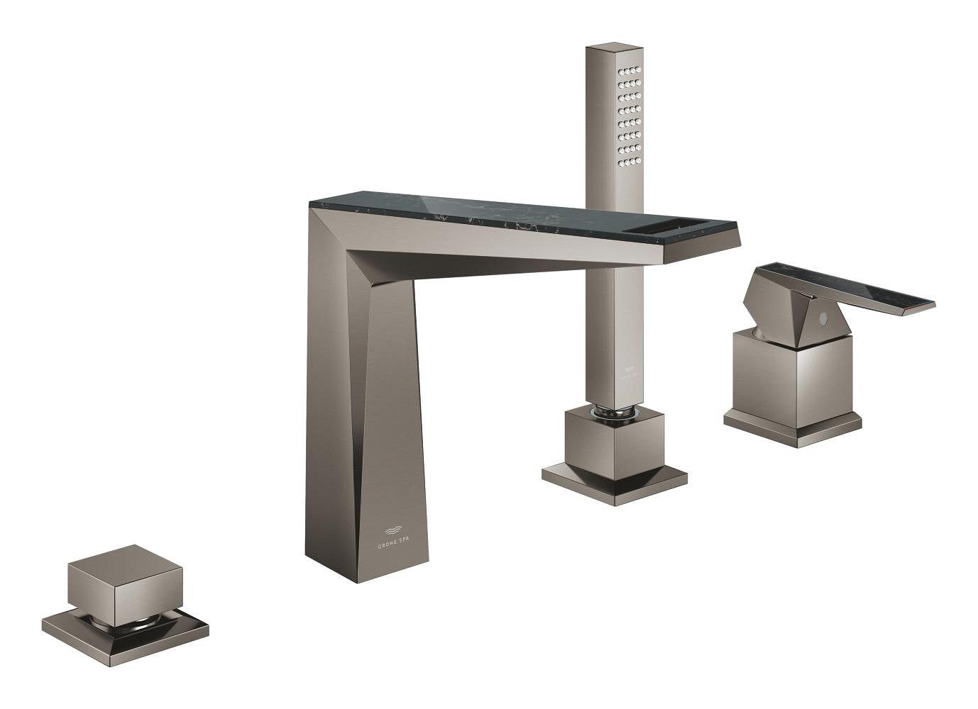 Grohe Allure Brilliant Private Collection 4 Delikli Küvet Bataryası (Sıva Üstü Grubu), Fırçalı Sert Grafit - GROHE 29527AL0