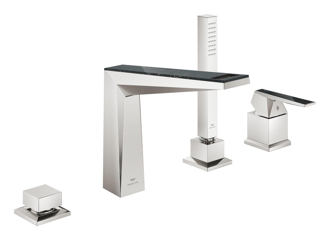 Grohe Allure Brilliant Private Collection 4 Delikli Küvet Bataryası (Sıva Üstü Grubu), Paslanmaz Çelik - GROHE 29527DC0
