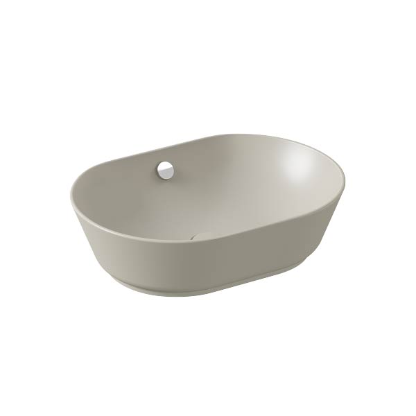VitrA Geo Çanak Lavabo, Oval, 55x40 cm, Mat Kum Beji