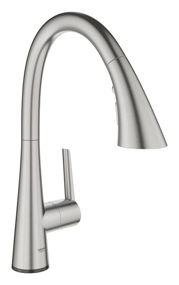 Grohe Zedra Touch Elektronik Spiralli Eviye Bataryası, Paslanmaz Çelik - GROHE 30219DC2