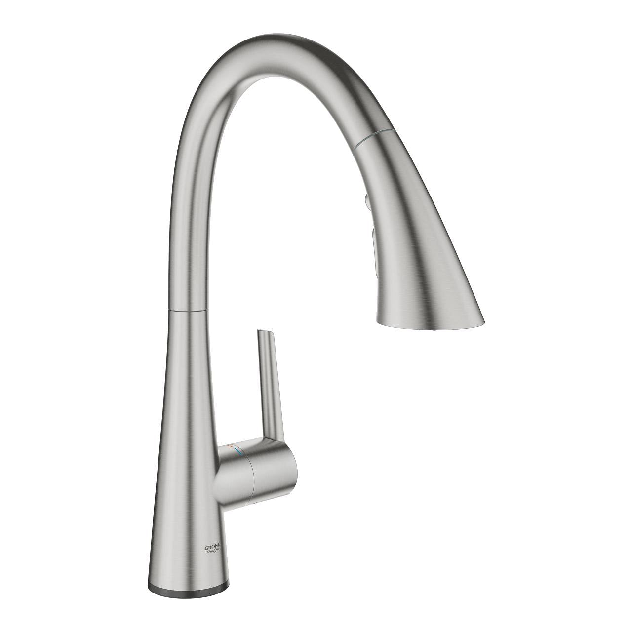 Grohe Zedra Touch Elektronik Spiralli Eviye Bataryası, Paslanmaz Çelik
