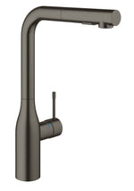 Grohe Essence Spiralli Eviye Bataryası, L Başlıklı, Fırçalı Sert Grafit - GROHE 30270AL0