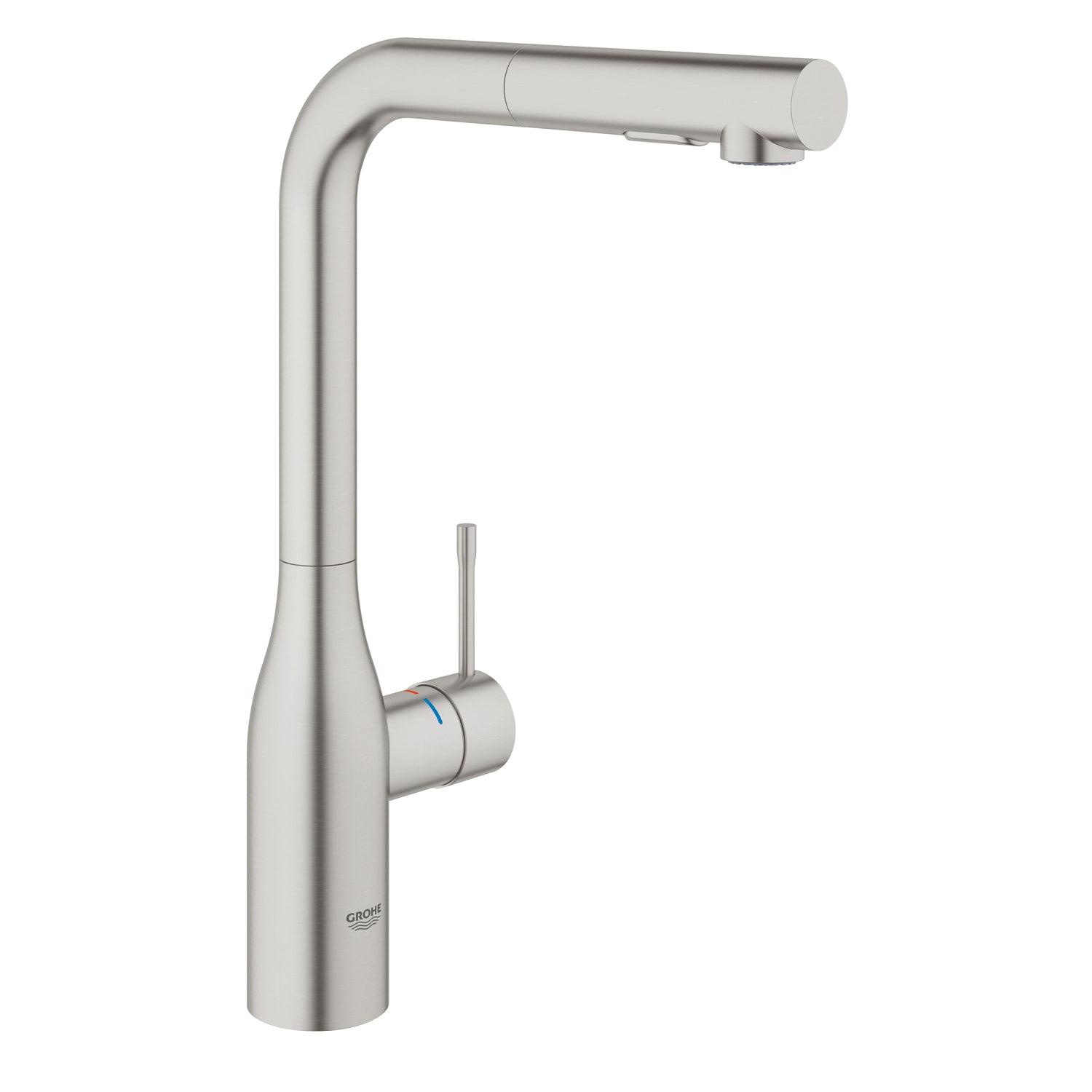 Grohe Essence Spiralli Eviye Bataryası, L Başlıklı, Paslanmaz Çelik - alternatif görünüm - GROHE 30270DC0