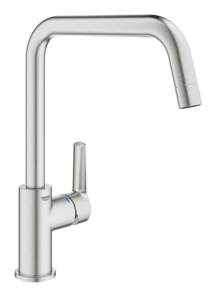 Grohe Start Kuğu Borulu Eviye Bataryası, Paslanmaz Çelik
