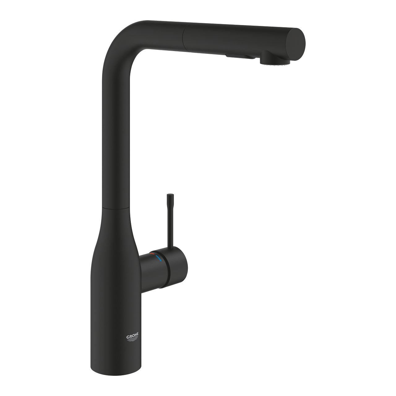 Grohe Essence Spiralli Eviye Bataryası, 2 Akışlı, Hayalet Siyah