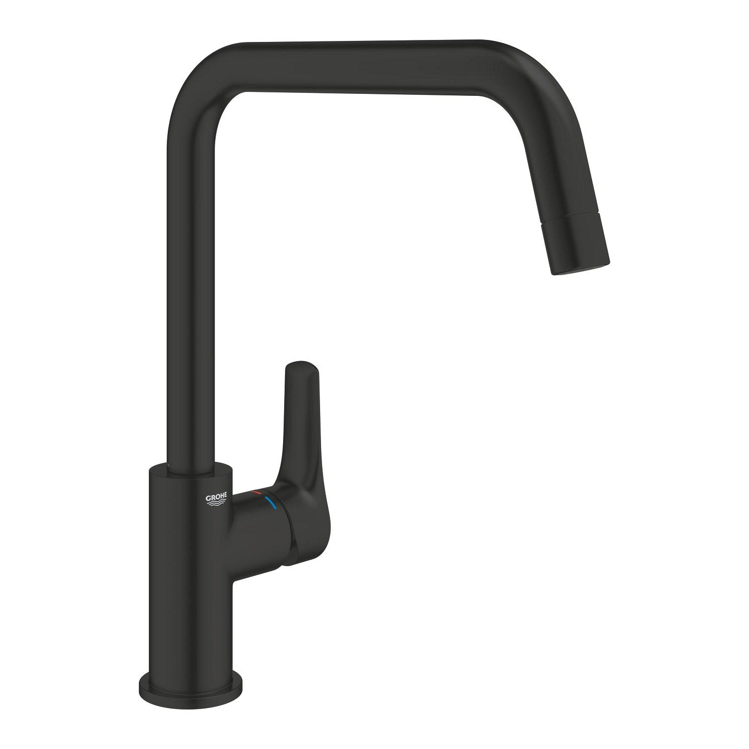 Grohe Eurosmart Kuğu Borulu Eviye Bataryası, Mat Siyah - alternatif görünüm - GROHE 305672430