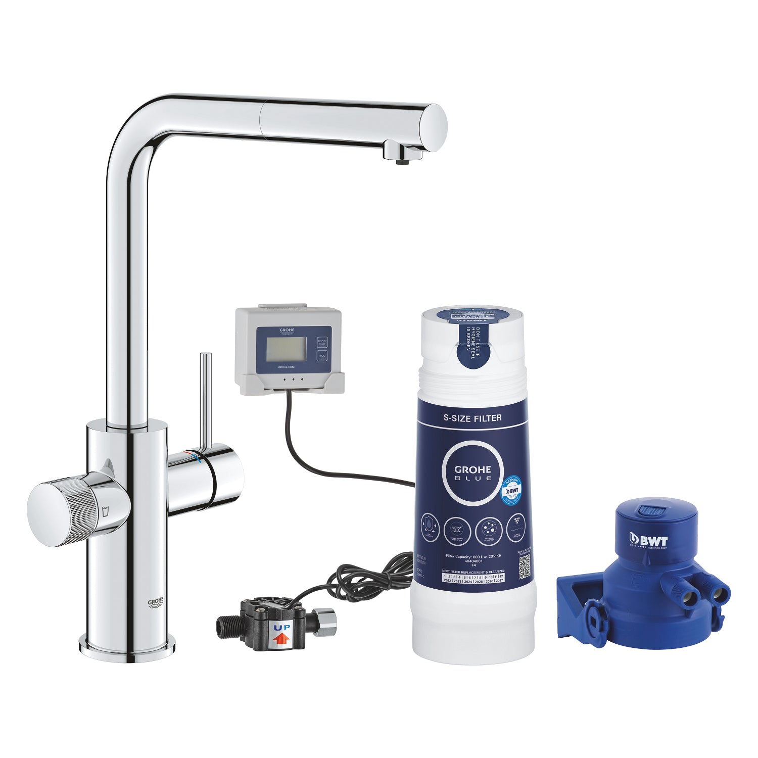 Grohe Blue Pure Minta Arıtmalı İçme Suyu ve Soda Yapan Professional Spiralli Eviye Bataryası Başlangıç Seti - alternatif görünüm - GROHE 30591000