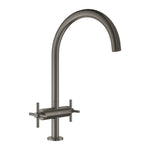 Grohe Atrio Kuğu Borulu Eviye Bataryası, Fırçalı Sert Grafit
