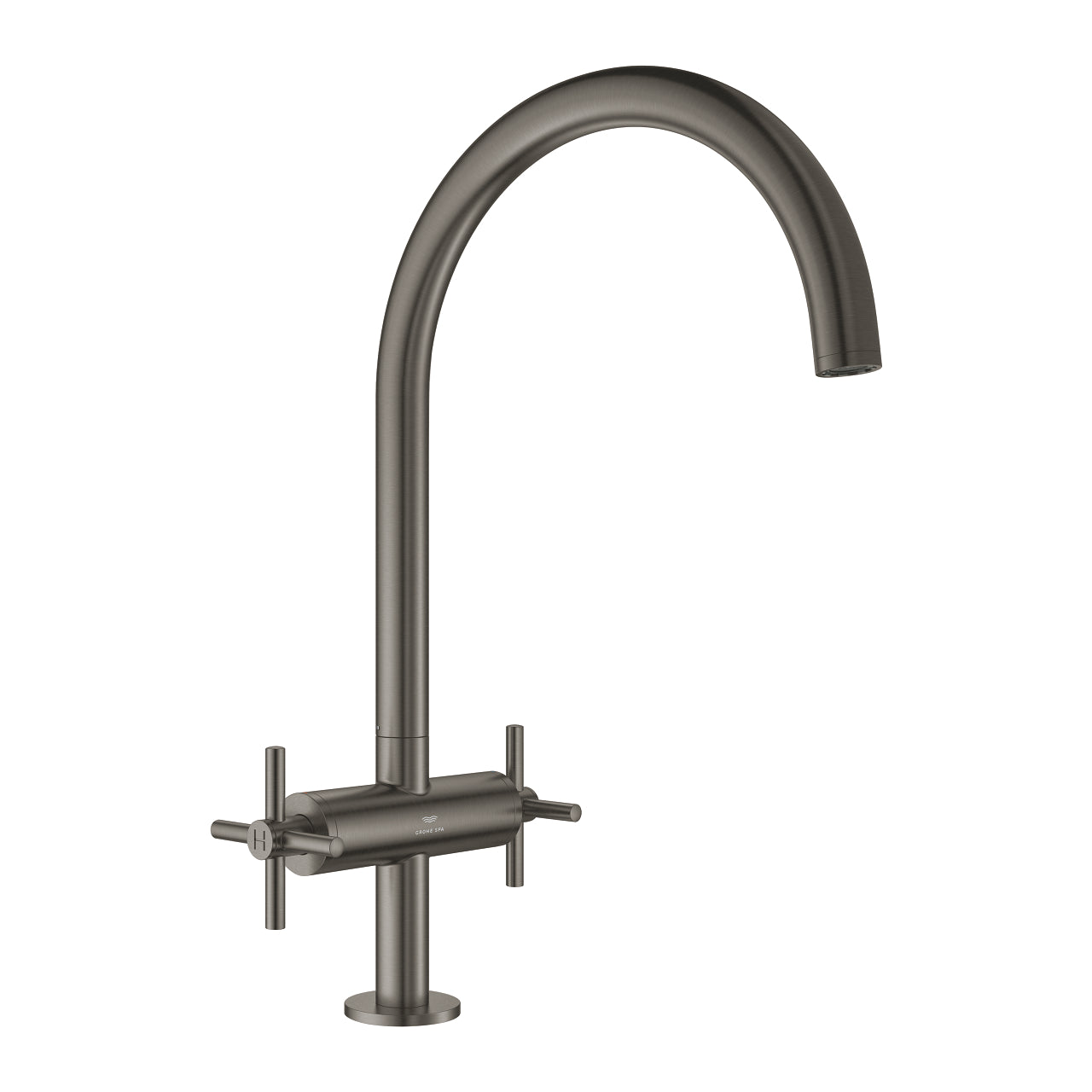 Grohe Atrio Kuğu Borulu Eviye Bataryası, Fırçalı Sert Grafit