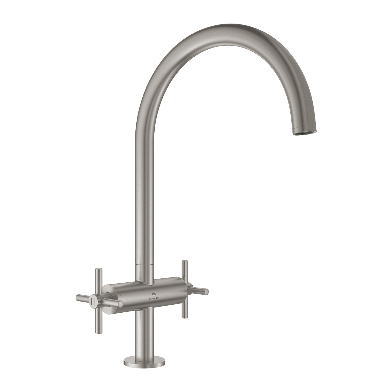 Grohe Atrio Kuğu Borulu Eviye Bataryası, Paslanmaz Çelik