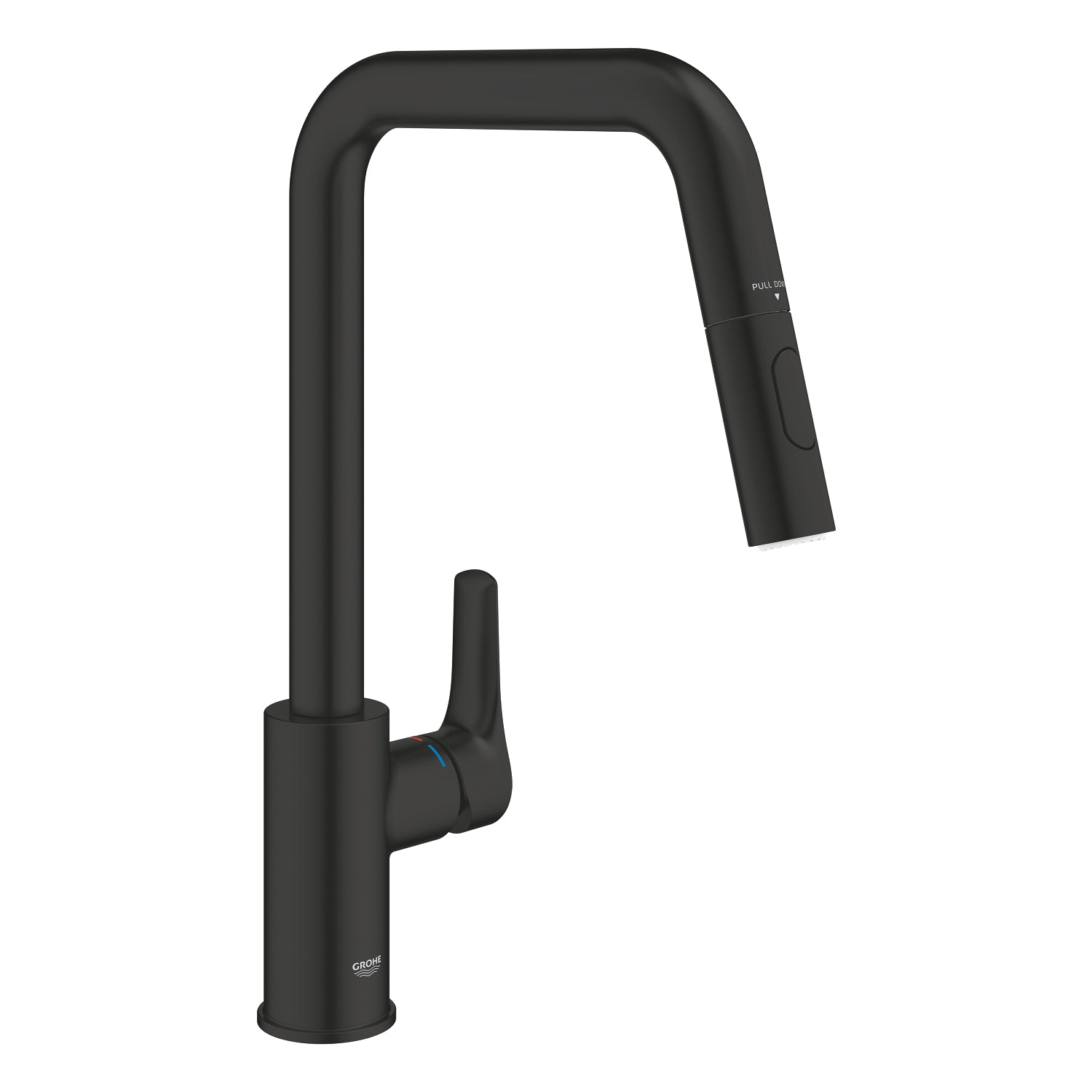 Grohe Eurosmart Kuğu Borulu Eviye Bataryası, Mat Siyah - alternatif görünüm - GROHE 306192430