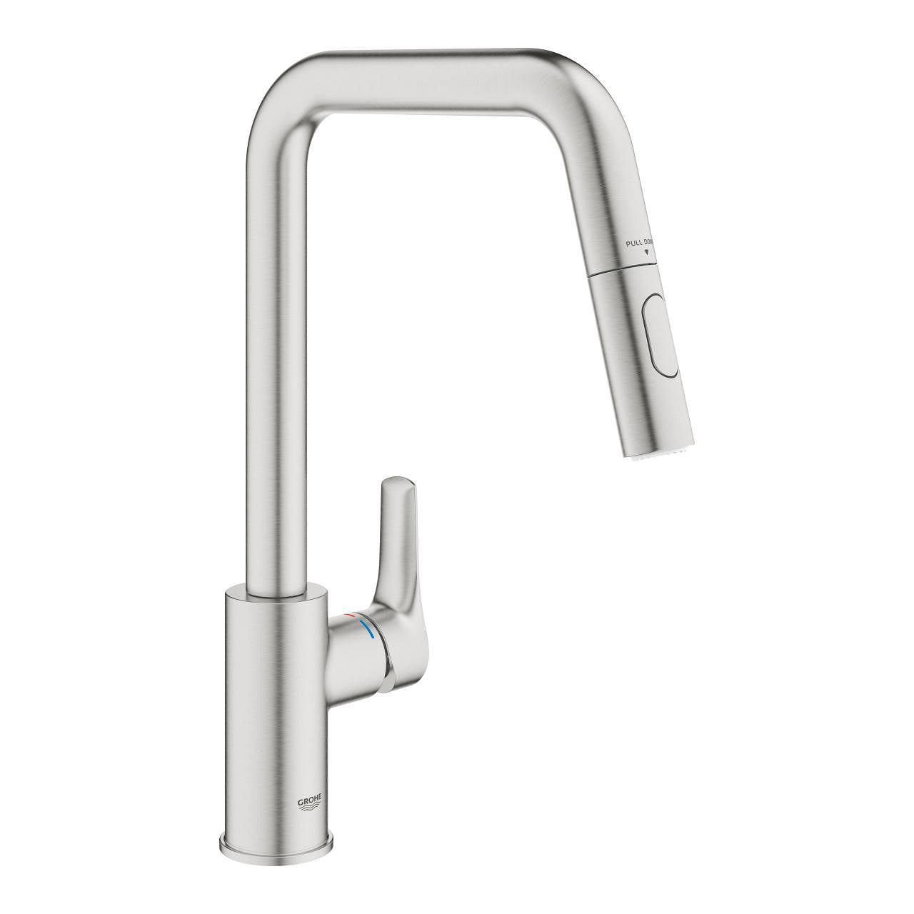 Grohe Eurosmart Kuğu Borulu Eviye Bataryası, Paslanmaz Çelik