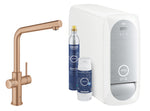 Grohe Blue Home Arıtmalı İçme Suyu ve Soda Yapan Eviye Bataryası, Fırçalı Bakır - GROHE 31454DL1