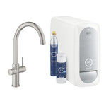 Grohe Blue Home Arıtmalı İçme Suyu ve Soda Yapan Eviye Bataryası, Paslanmaz Çelik - alternatif görünüm - GROHE 31455DC1