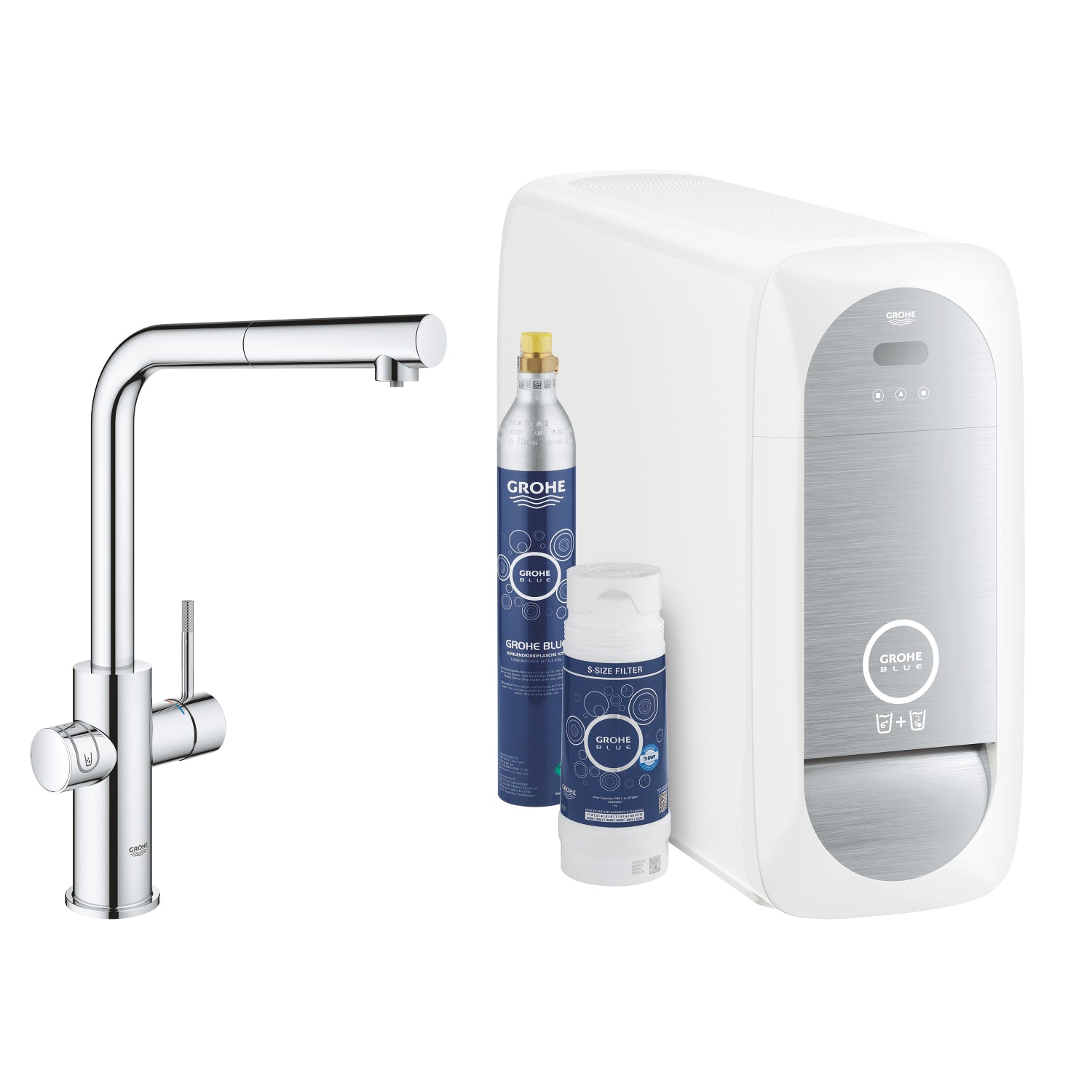 Grohe Blue Home Arıtmalı İçme Suyu ve Soda Yapan Spiralli Eviye Bataryası - alternatif görünüm - GROHE 31539000