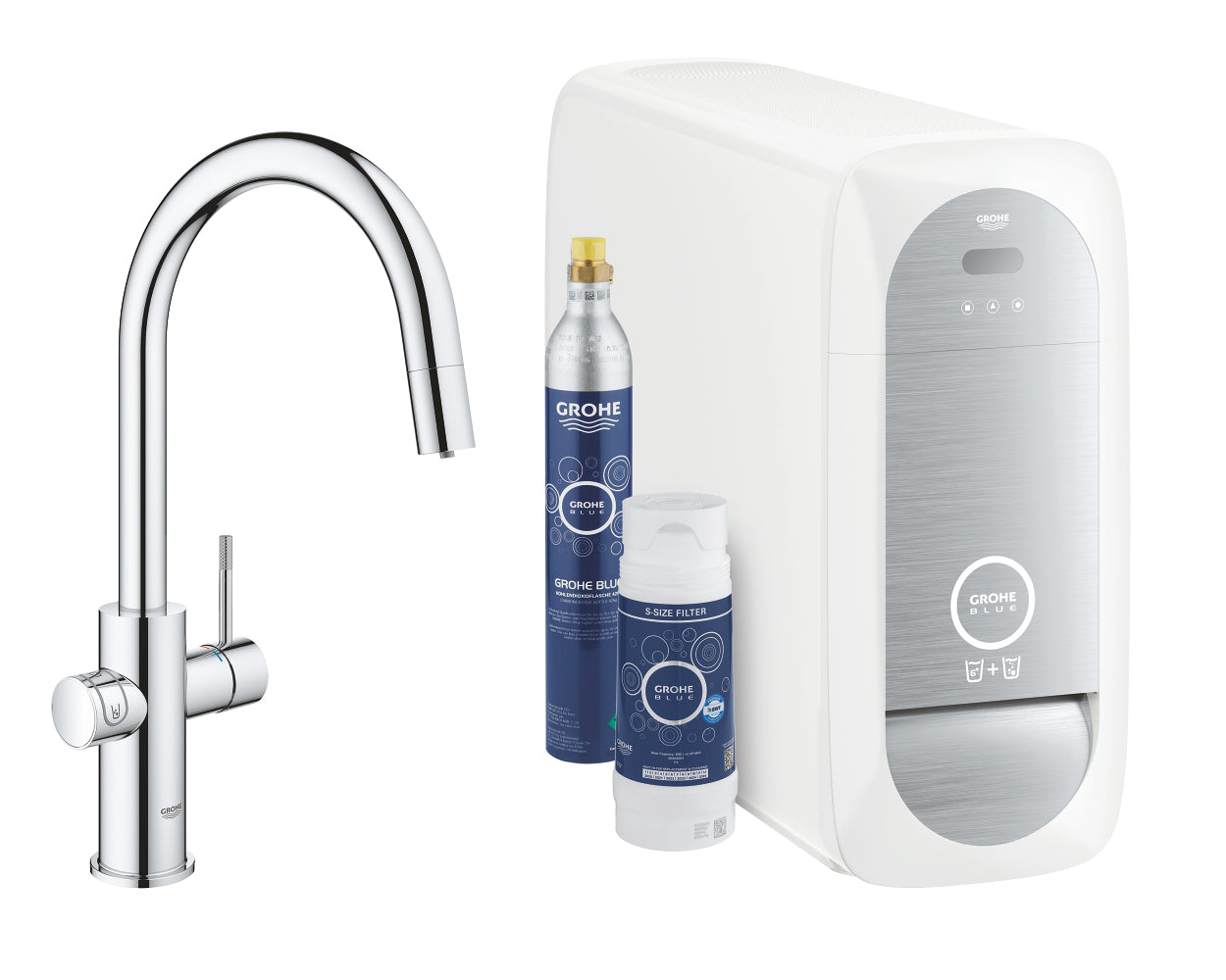 Grohe Blue Home Arıtmalı İçme Suyu ve Soda Yapan Spiralli Eviye Bataryası - GROHE 31541000